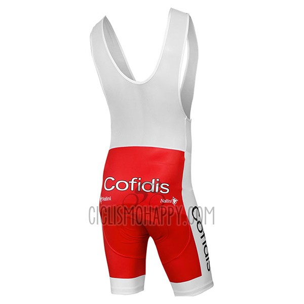 Cofidis Cycling Jersey Bib Short 2017 Short Sleeve Red